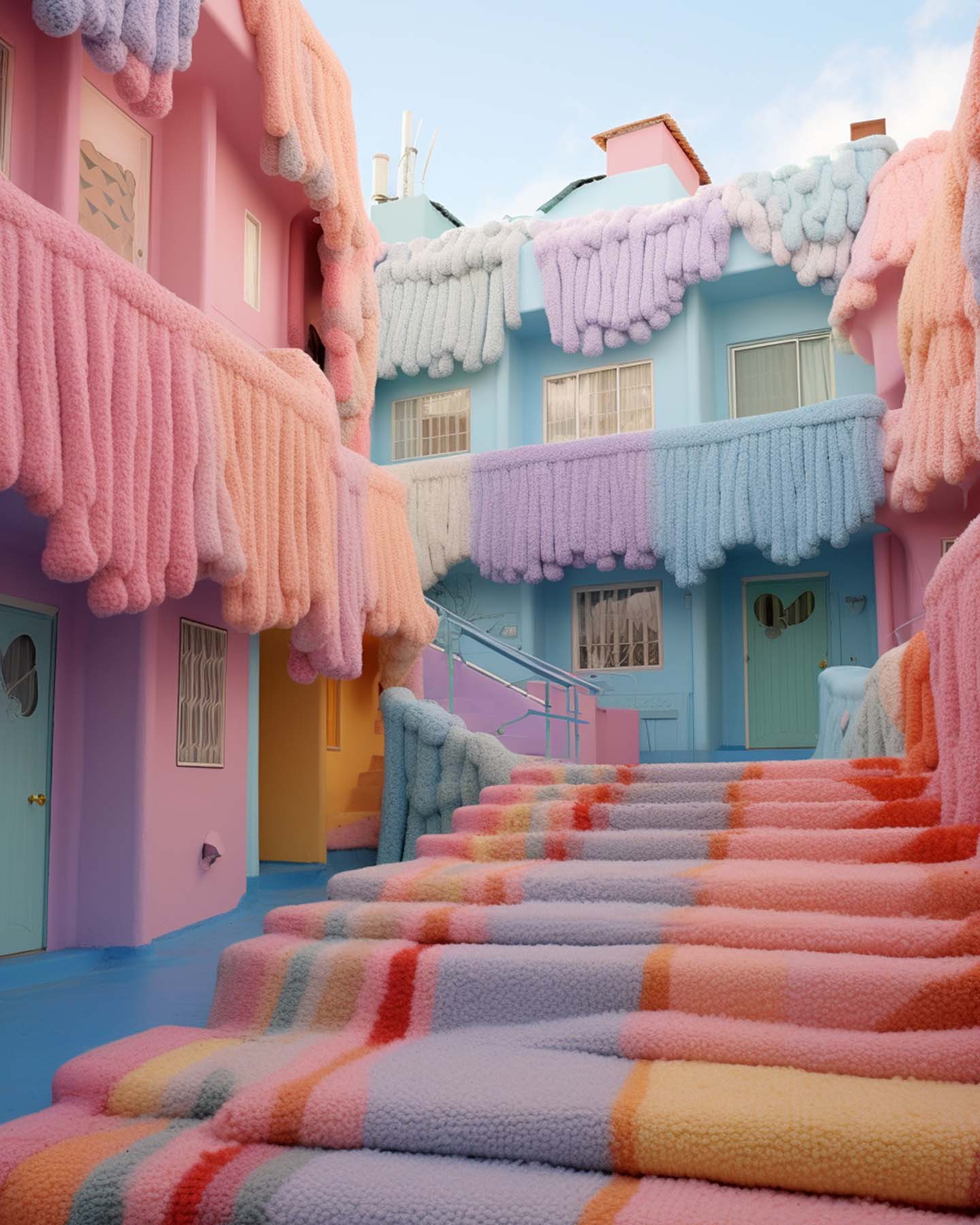 Knitted town