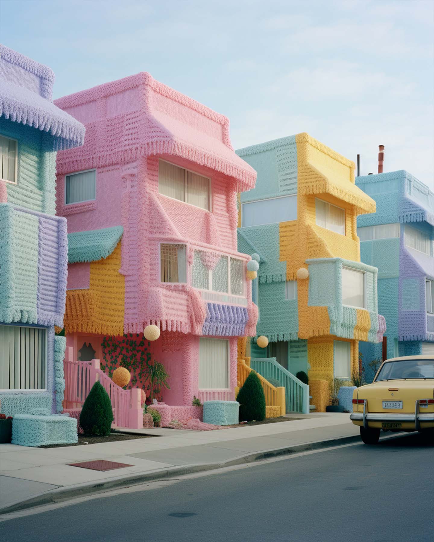 Knitted town
