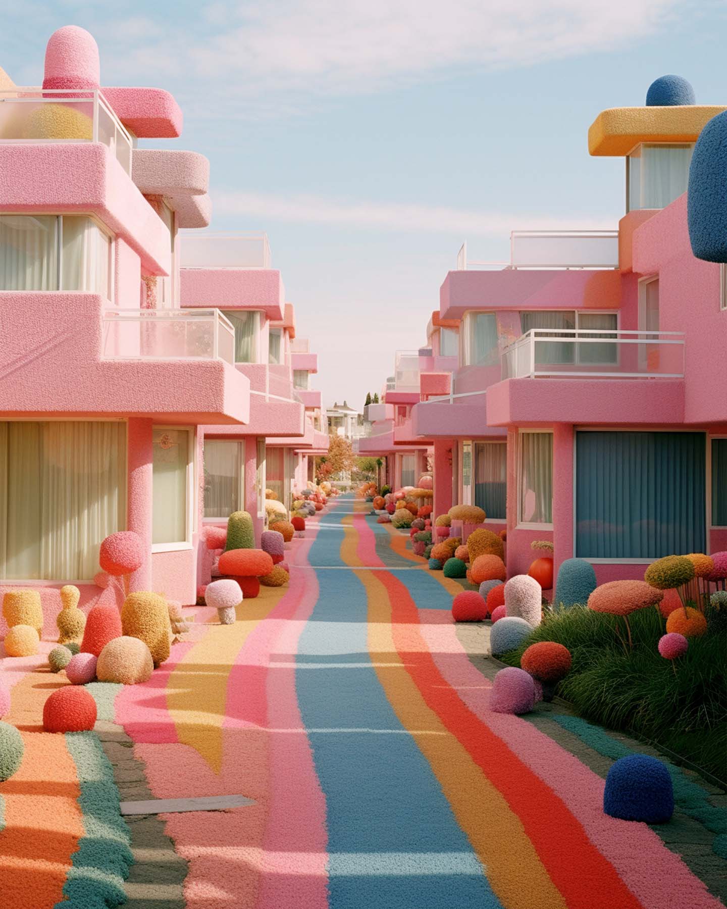 Knitted town