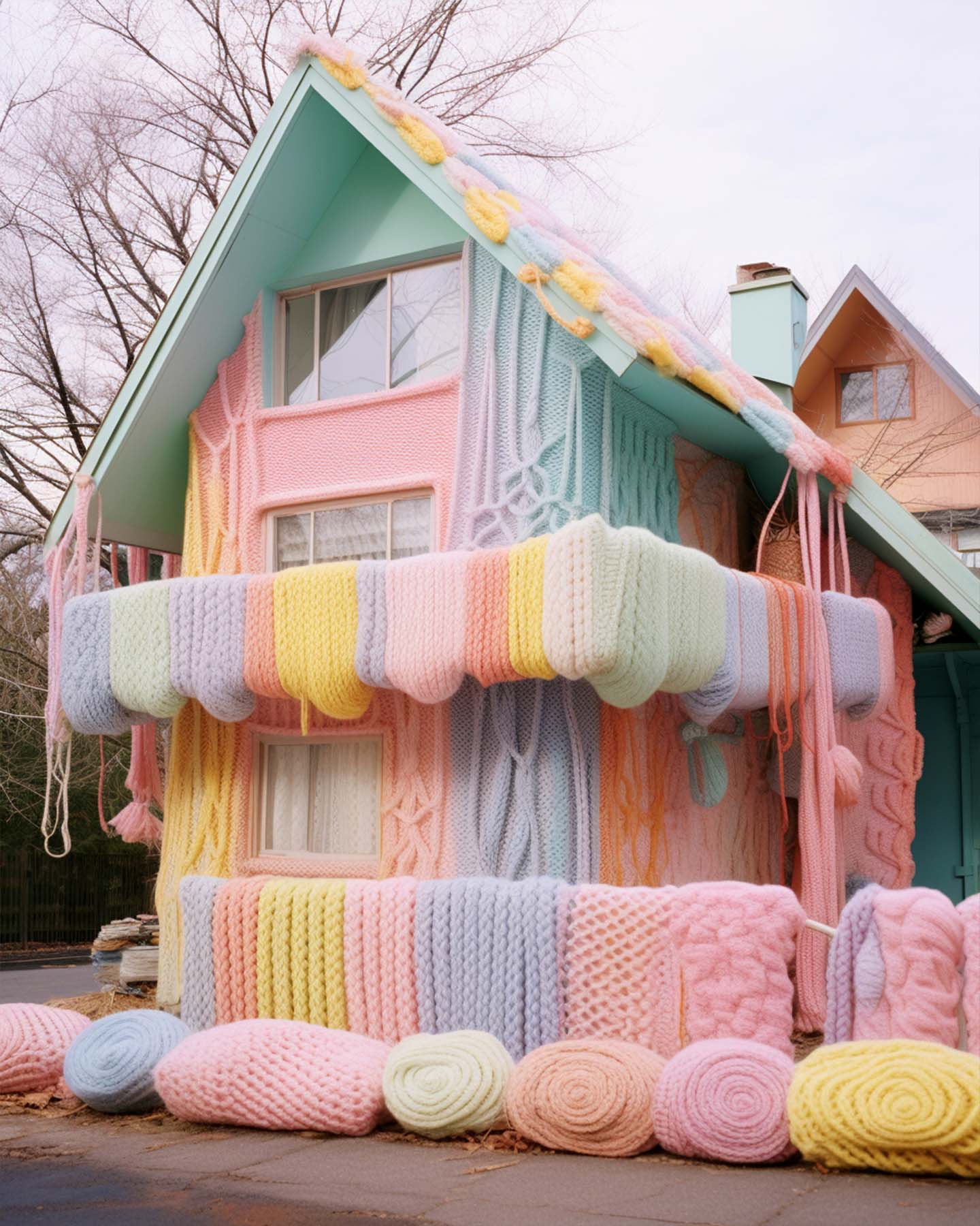 Knitted town