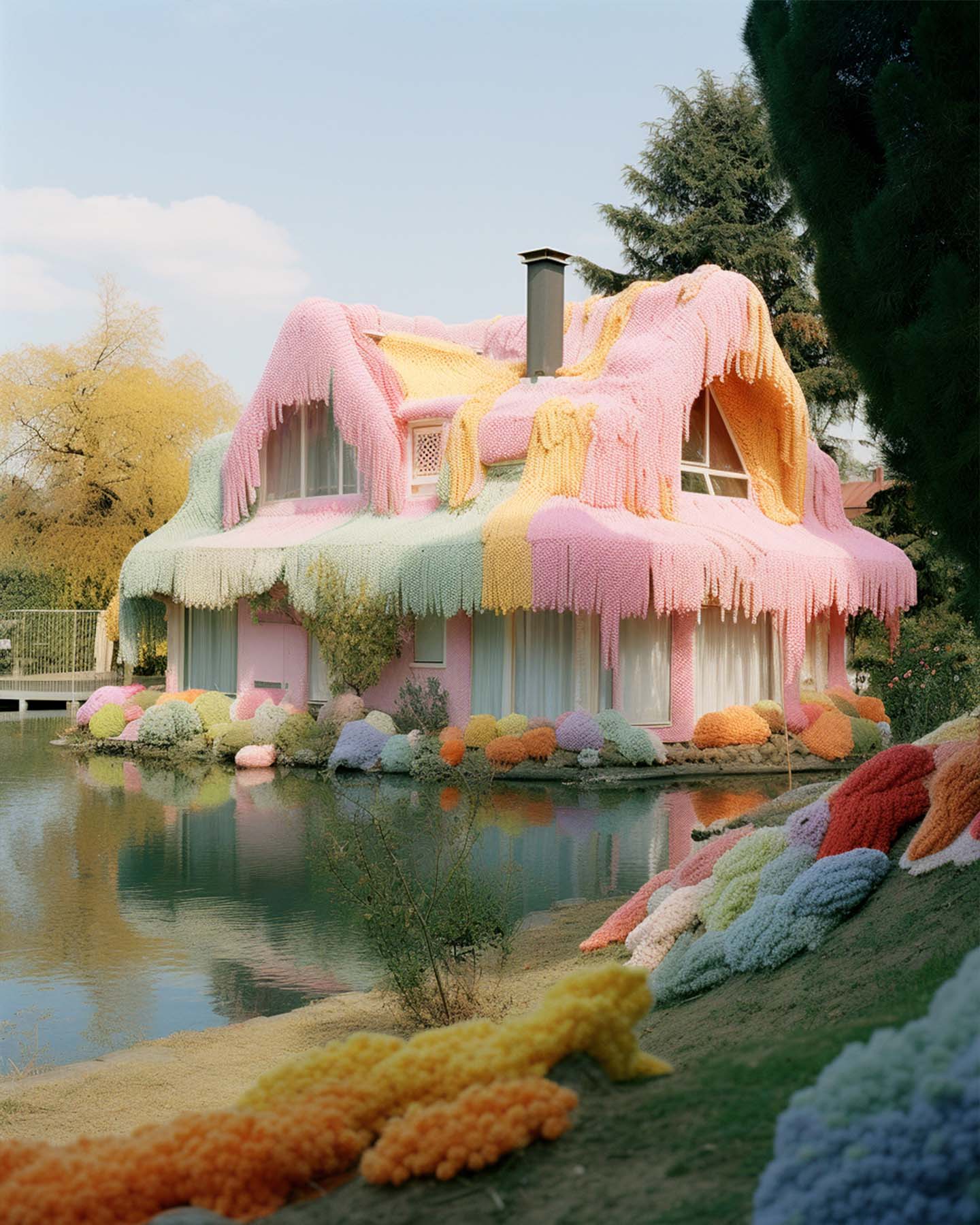 Knitted town