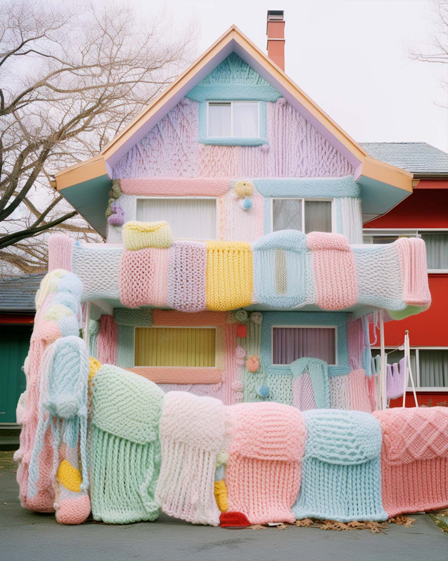 Knitted town