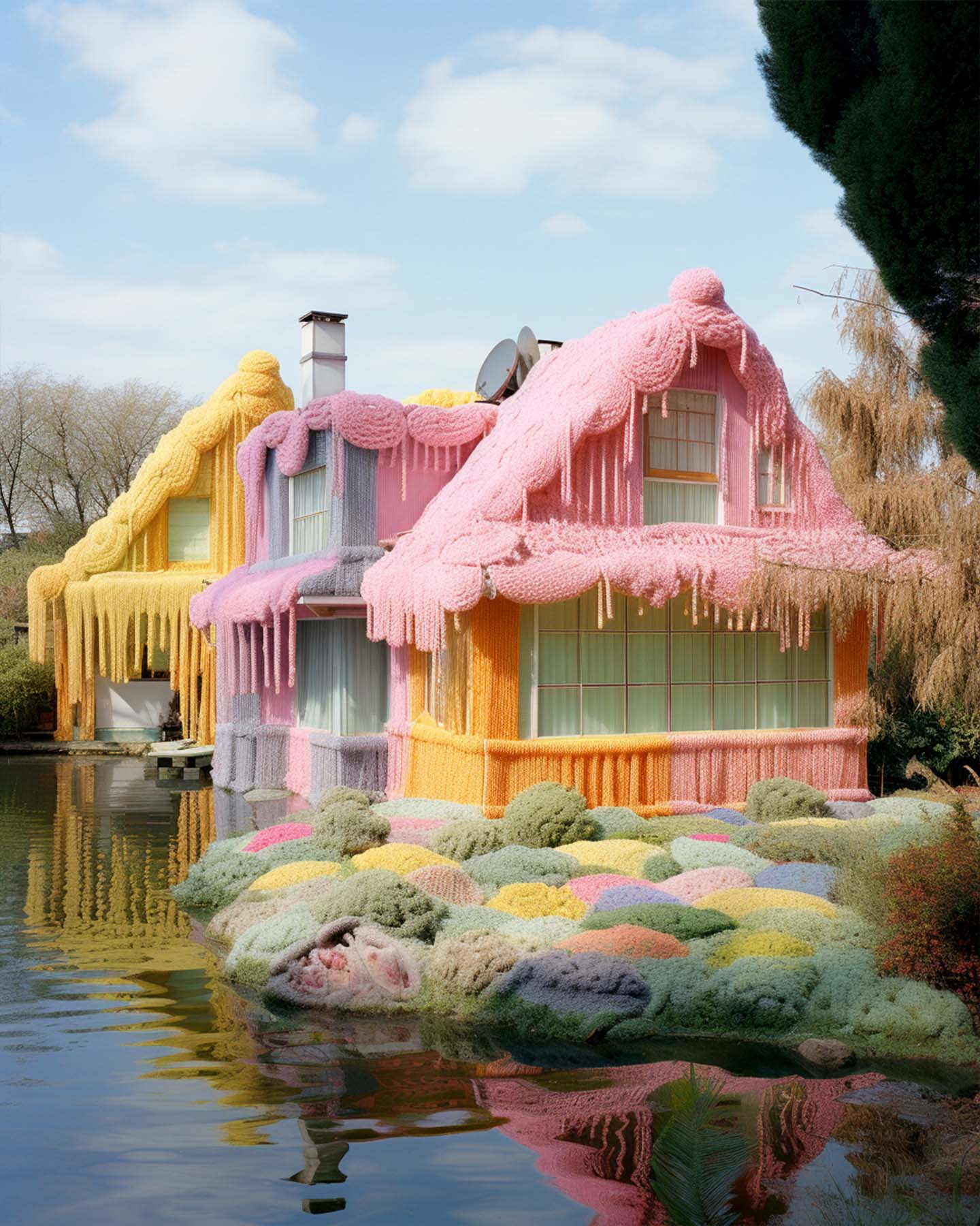 Knitted town