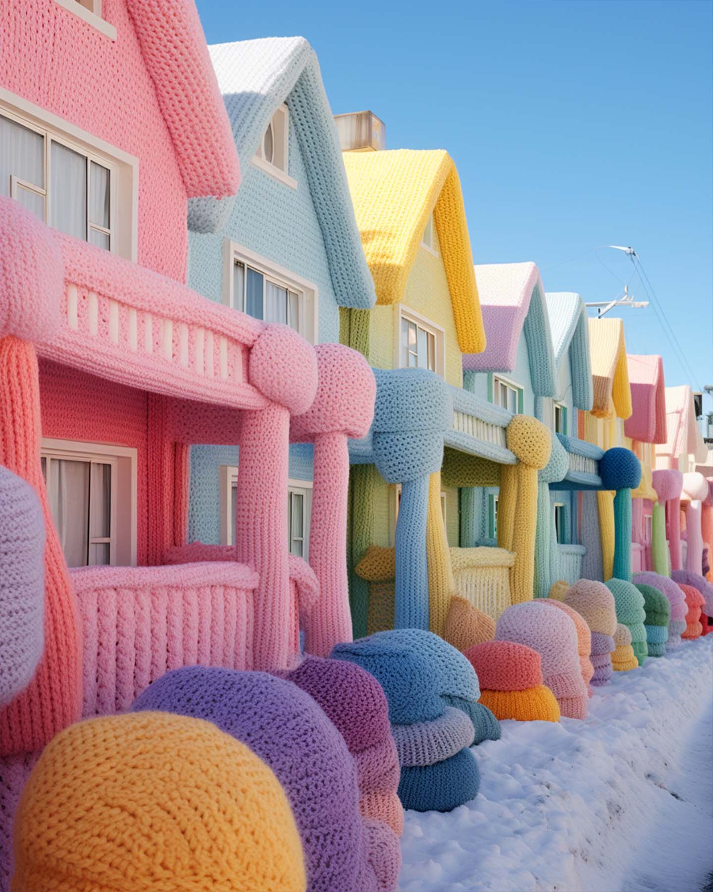 Knitted town