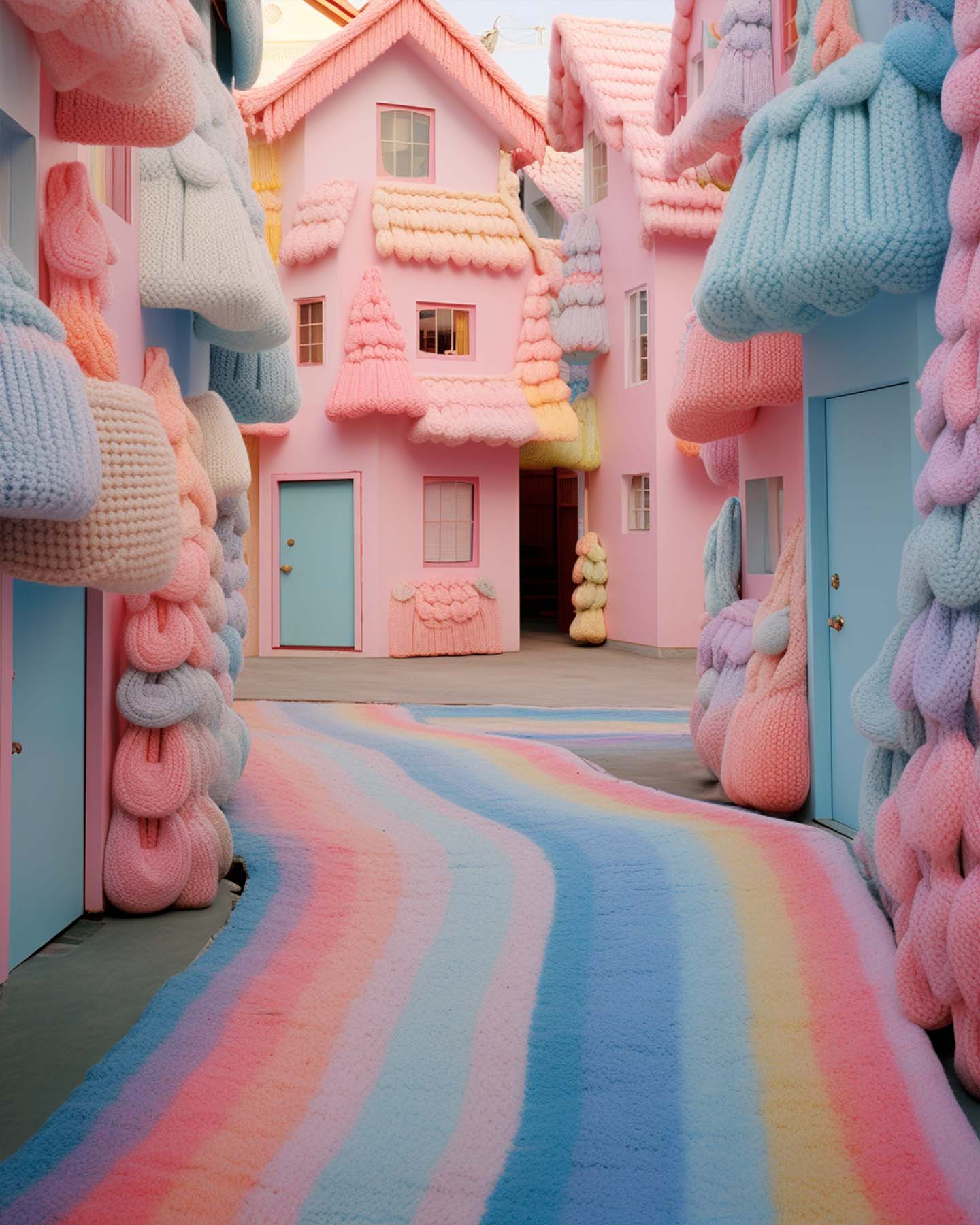 Knitted town