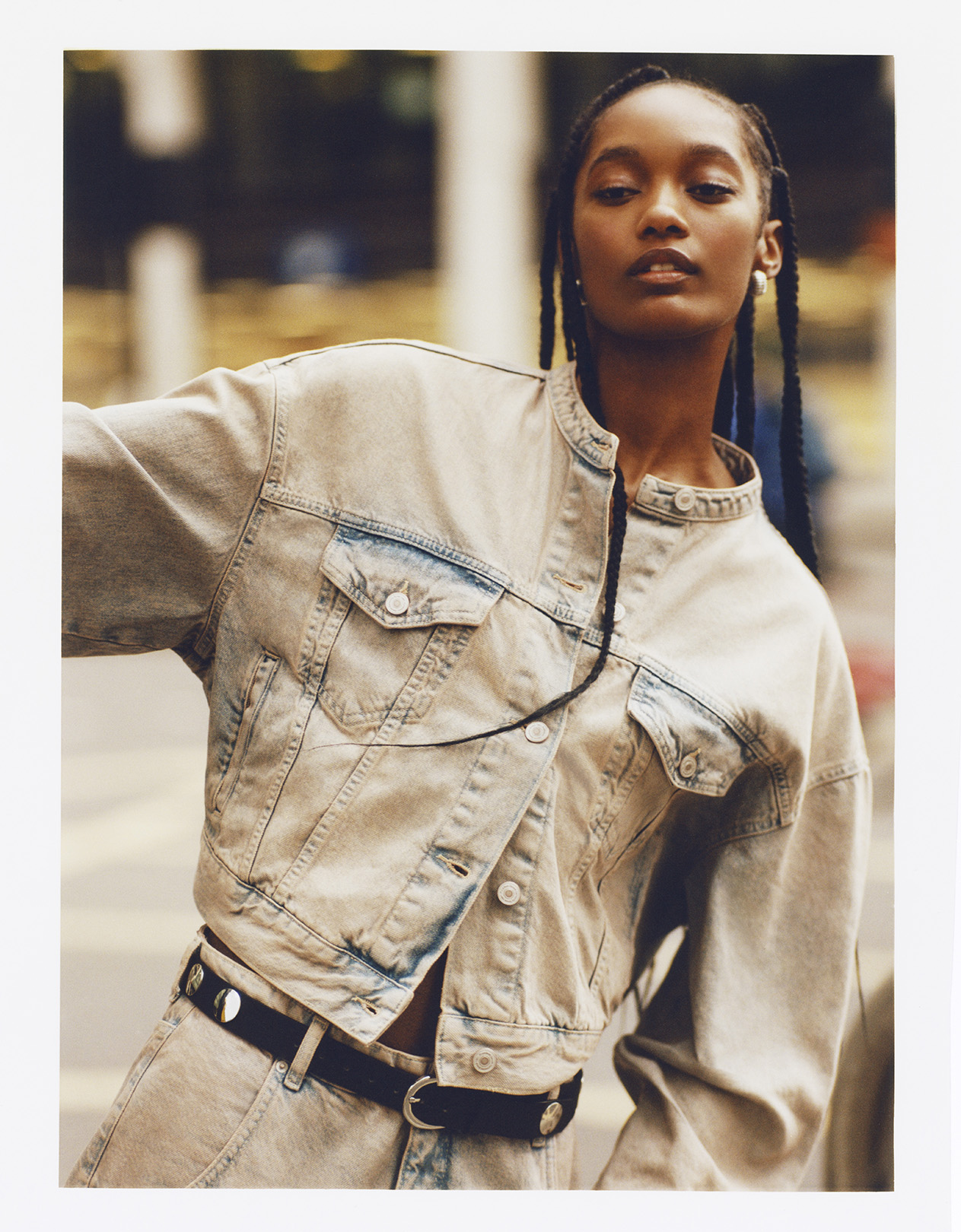 Wearing denim